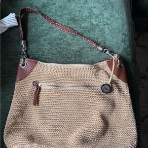 The Sak Tan and Brown Shoulder Bag